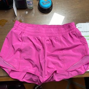 Rare Pink lululemon shorts